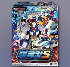 Metal Cardbot S Blue Cop Police Transforming Robot Car Figure Toy