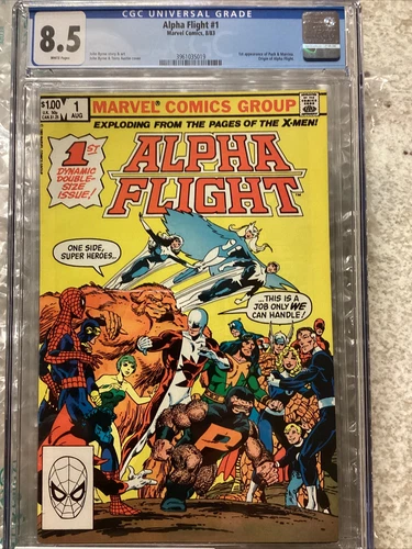 Alpha Flight #1 1983 CGC 8.5 John Byrne Terry Austin First Puck&Marrina