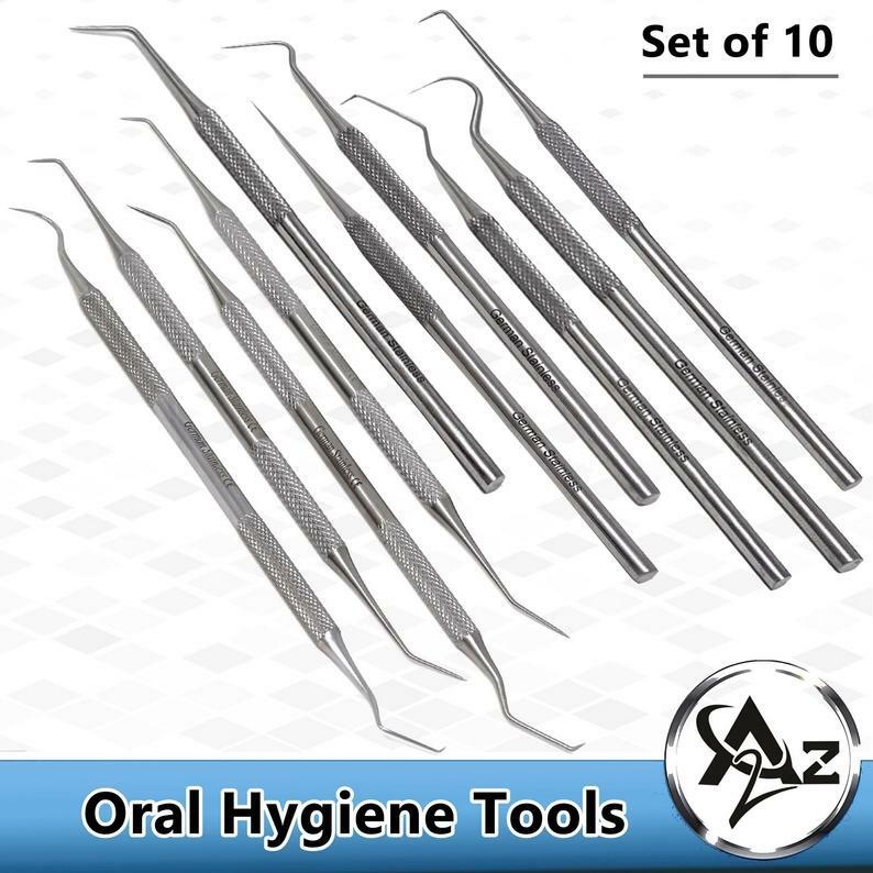 Cura Dentale Fai Da Te Kit Pulizia Denti Professionale - 4 Pezzi In Acciaio Inox, Per Sbiancamento E Igiene Interdentale Oral B Superfloss - Foto 4