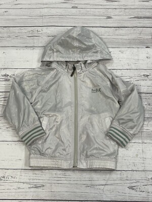 Perimitz French Casual Gray Windbreaker Zip Up Jacket Boys Size