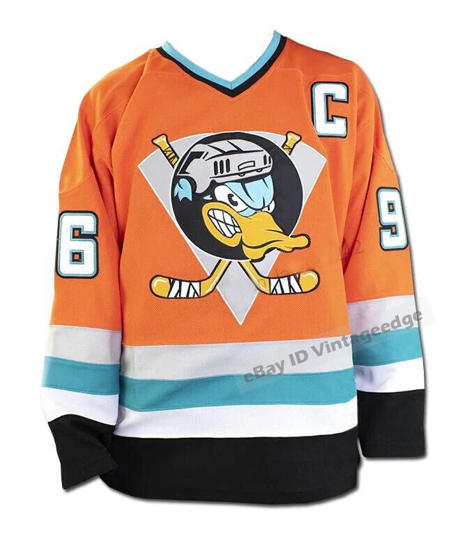 The Mighty Ducks Movie Goldberg Custom Hockey Jersey white 