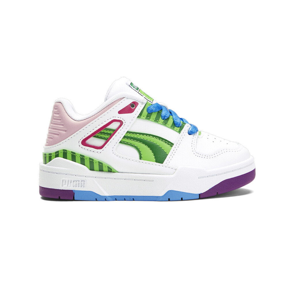 Puma Melon X Slipstream Ac слипоны для маленьких мальчиков Белые кроссовки Повседневная обувь 393