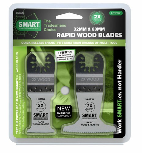 SMART 2PC RAPID WOOD MULTI TOOL BLADE 