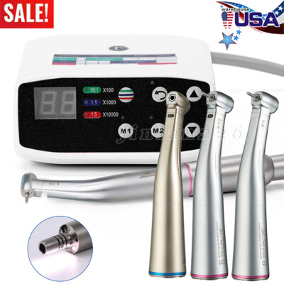 SANDENT Dental Brushless LED Electric Micro Motor 1:5/1:1 Increasing Handpiece