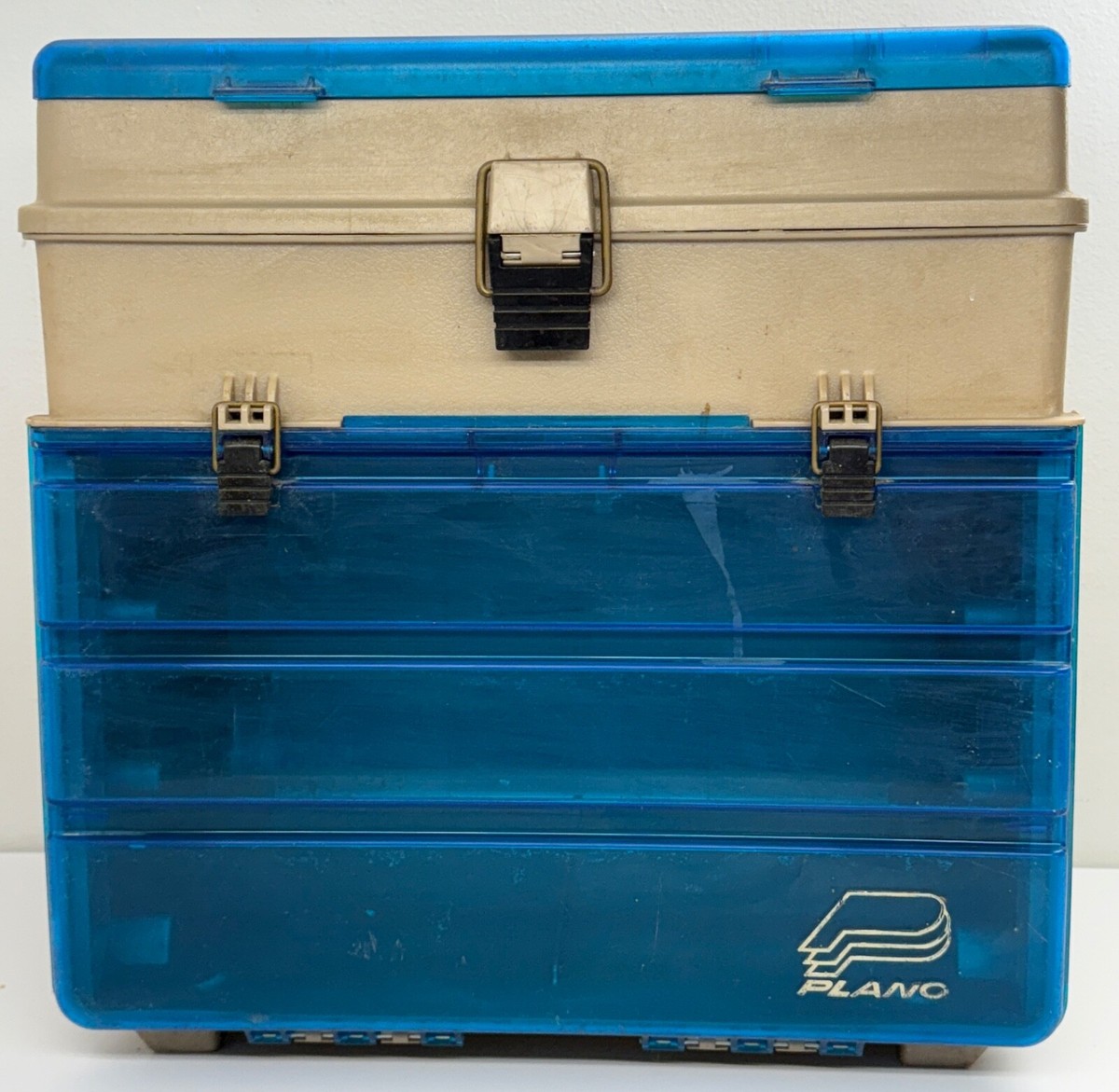 PLANO 1233 Stow Away Tackle Box System Fishing Blue Latches PLANO 1233 Stow Away Tackle Box System Fishing Blue Latches