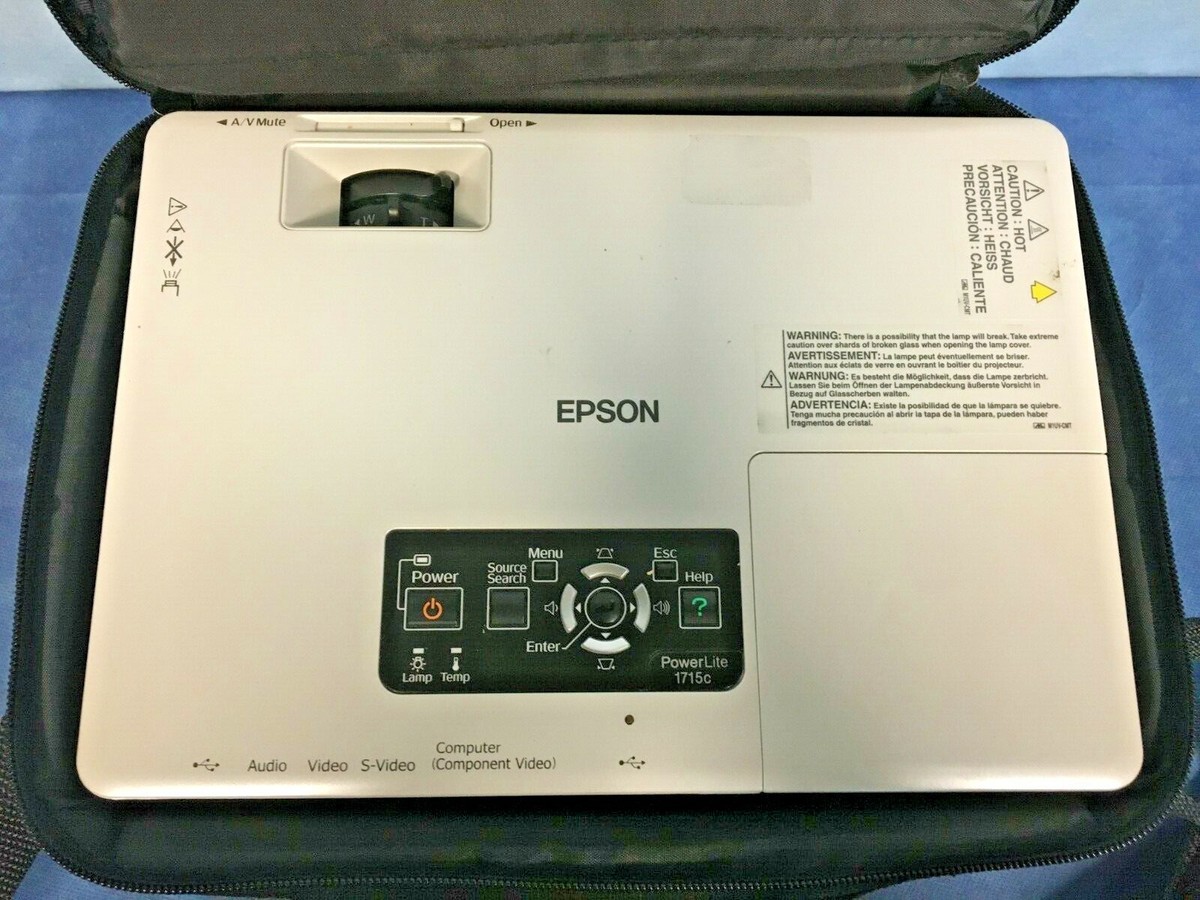 Epson LCD Projector EMP-1715 83HR Bulb, with Accessories Bundle