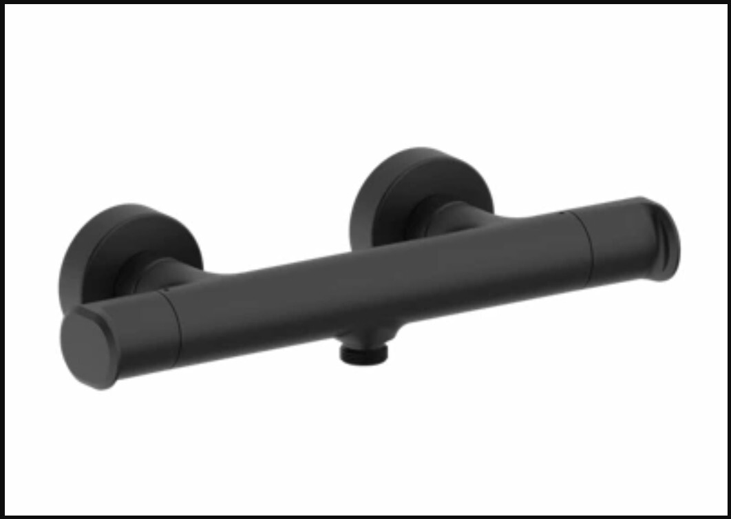 Grifo De Ducha Termostático HUBER Levity Negro Mate ¡¡NUEVO A ESTRENAR! Envio24h