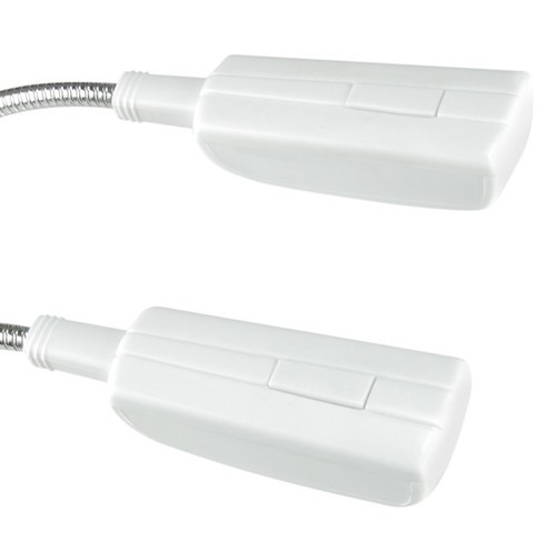 2x PROFI LED Schwanenhalslampe weiß, Lampe Leselampe Klemmlampe incl. Batterien - Bild 6 von 7