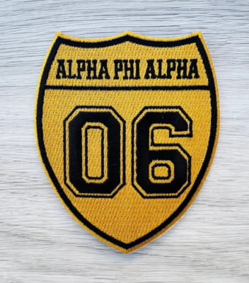 4'' Route 06  Alpha Phi Alpha Iron on/Sew on Patch, Embroidered Patch, #P-4174