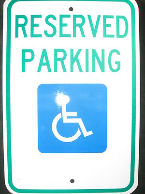Handicap Reserved Parking Sign Aluminum 12" x 18" North Carolina ...