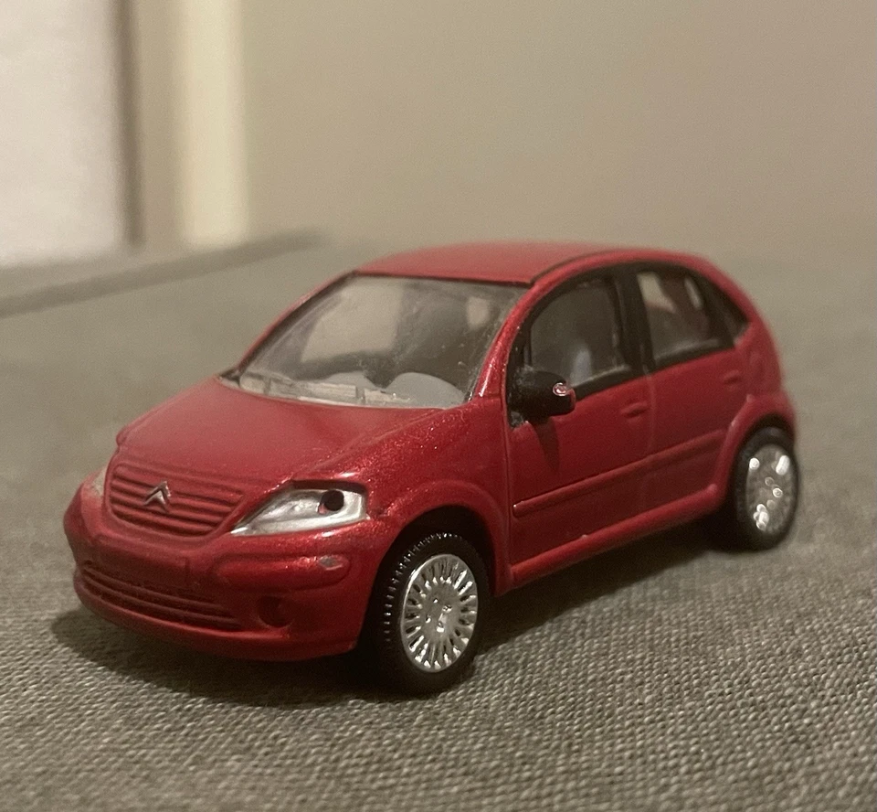 Modellino Norev Citroen C3 1 I 2002 Metallo 3 Inches 1:55 1/55 Stato Corretto - Immagine 2 di 4