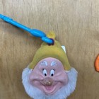 SET OF 4 SNOW WHITE SEVEN DWARFS 2001 MCDONALDS HAPPY MEAL KEY CHAIN CLIPS — photo 3