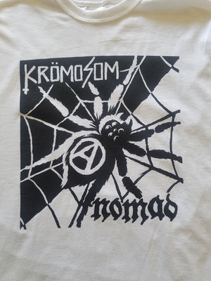 KROMOSOM NOMAD Split T-Shirt Crust Punk D Beat Hardcore Band Tee UK RAW