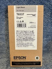 Augut 2021 Epson T6537 Light Black Ink Cartridge Ultra Chrome HDR Genuin