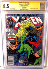 CHRIS CLAREMONT SIGNED UNCANNY X-MEN 269 (1990), CGC SS 8.5! FREE SHIP!