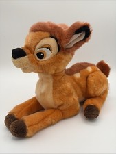 Disney Store Soft Bambi 12" Plush Stuffed Animal. Authentic Original.
