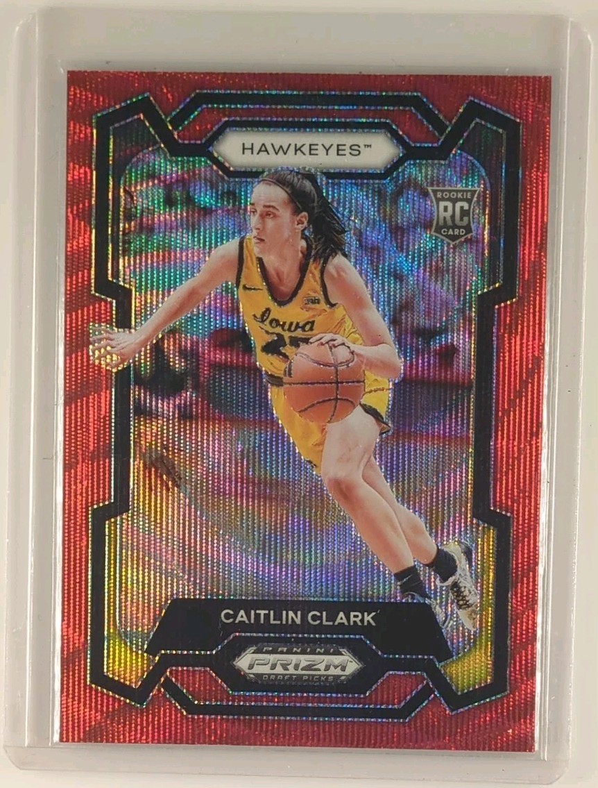2024 Panini Prizm Draft Picks - Caitlin Clark #57 Red Wave Prizm (RC)