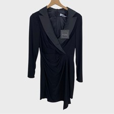 Ieena for Mac Duggal NWT Black Long Sleeve Blazer Dress Size 6