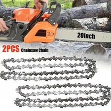 2PCS 20" inch Chainsaw Saw Chain Blade 0.325" .058 Gauge 76DL Full-Chisel 76 DL