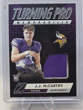 2024 Panini Zenith - Turning Pro Memorabilia J.J. McCarthy #TPM-JJM (MEM, RC)