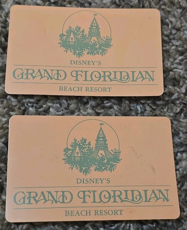 Vintage Rare Disney Grand Floridian Beach Resort Room Charge Card