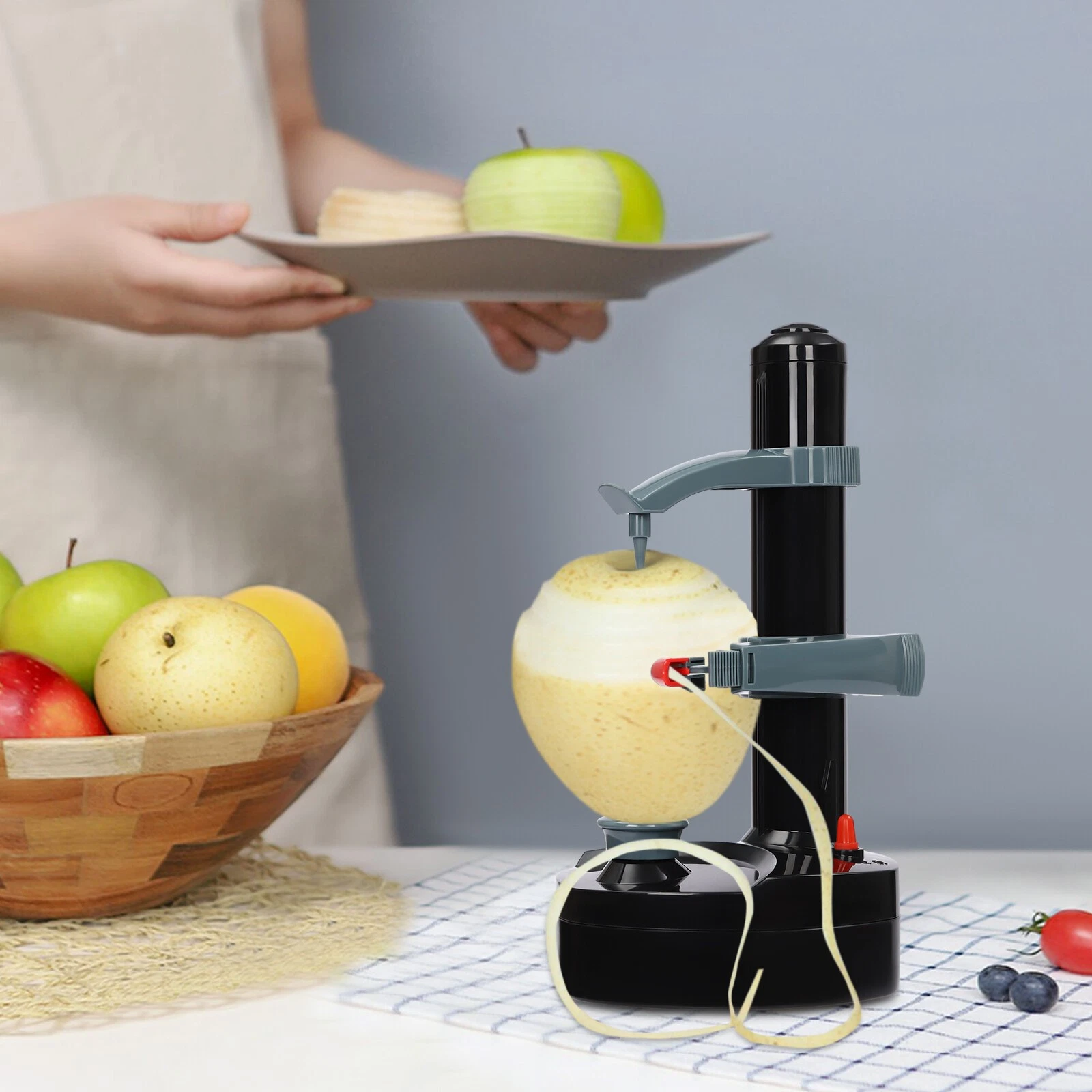 Commercial Electric Potato Peeler Electric Apple Pear Fruit Skin Peeling Machine