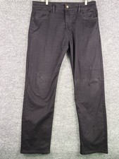 Docker's Pants Mens 34x32 Straight Fit Workday Black Smart Series Dockers