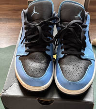 Jordan Air Jordan 1 Mens Leather Low Top Colo...