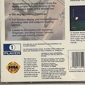 AH-3 Thunderstrike (Sega CD) CIB W/ Registration Card + Styrofoam Clean