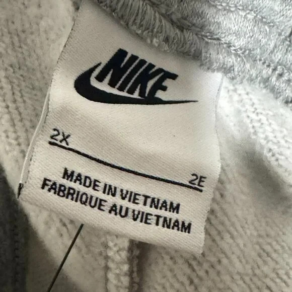 Nike Womens Gray Standard Fit Mid Rise Fleece Tapered Jogger Pants Size 2X NWT thumbnail 5