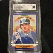 Panini Donruss Optic Diamond Kings Jose Ramirez Purple Stars CGC 10 #6 /125