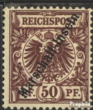 Marshall-Inseln (Dt. Kol.) 6II mit Falz 1897 Aufdruckausgabe