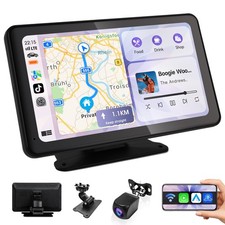 Portable Wireless Carplay Car Stereo, 7 inch HD Touchscreen for All Vehicles,...