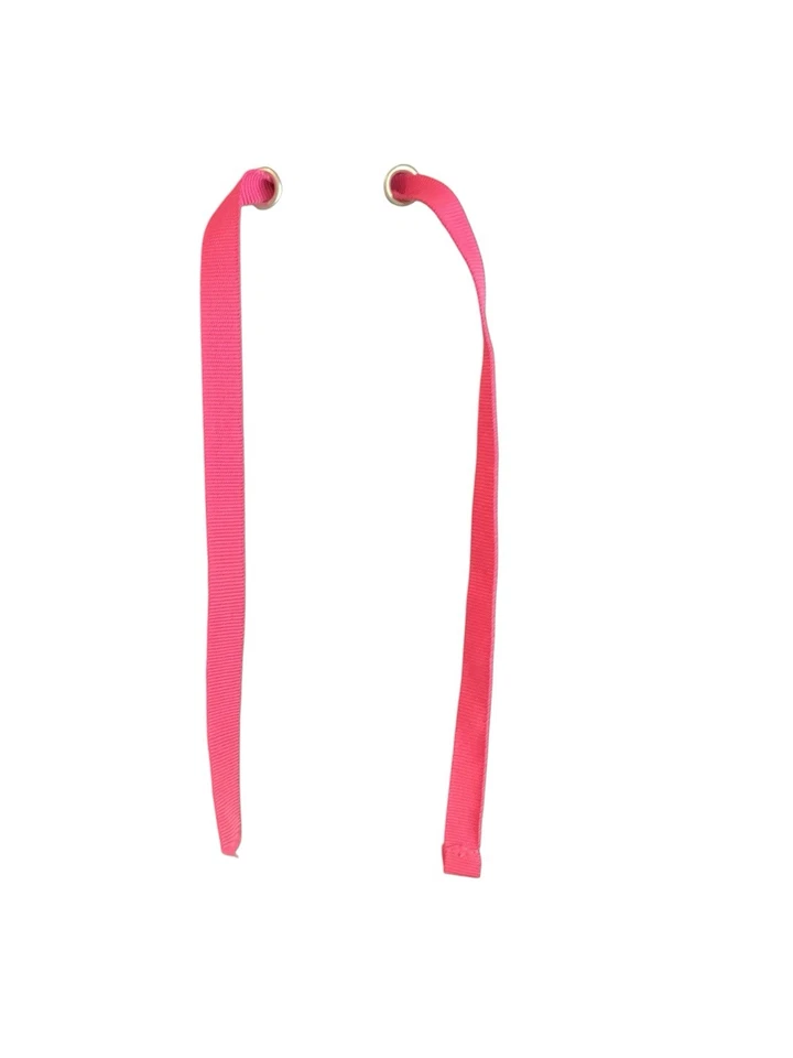 Pantalones negros elásticos Smitten Uniform con cordón rosa detalles talla MP Foto 4 de 4