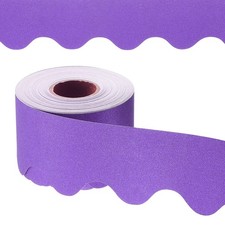 Glitter Bulletin Board Border, 65.6 Feet Poster Chalkboard Cork, Dark Purple