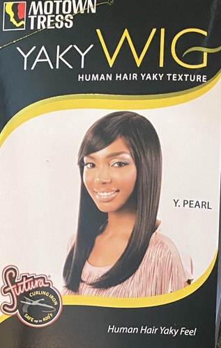 PARRUCCA MOTOWN TRESS Y PEARL F27/26 colore capelli umani lisci sensazione yaky - Foto 6 di 6