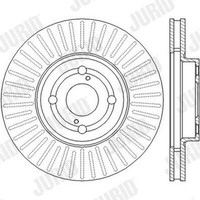 2X Jurid Bremsscheibe Coat+ 562435JC FüR Corolla Toyota JC Schachtel Verso VVT