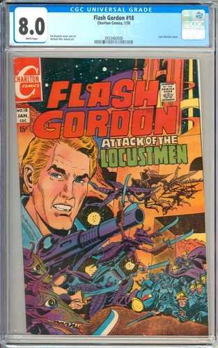 Flash Gordon #18 High Grade Last Charlton Issue Vintage Comic 1970 CGC 8.0