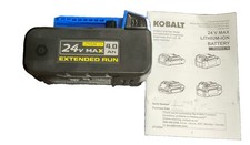 Genuine Kobalt 24V Max 4Ah Lithium-Ion Extended Run Battery KB 424-06 New Stock