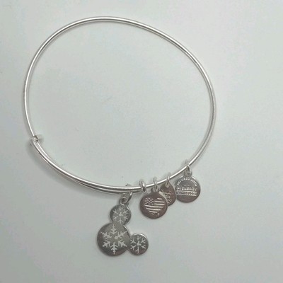 Alex And Ani Disney Micky Mouse And Snow Flakes Bracelet