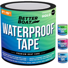Black Waterproof Tape for Leaks, Heavy Duty Marine Grade Sealant, 15 Ft X 4 In,