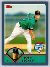 2003 Topps Opening Day #155 Josh Beckett Florida Marlins