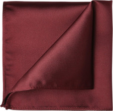 1PC/6PCS Satin Pocket Square Solid Color Handkerchief  Gift Box