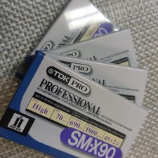 4 TDK PRO Professional SM-X90 Type II High Bias Blank Cassette Tape Brand New
