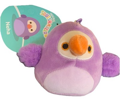 Original Squishmallows 3.5'' Neha The Dodo Bird Clip On 