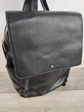 Image of NEW Accessorize Faux Leather Backpack Zipped Size H40cm W25cm D10cm