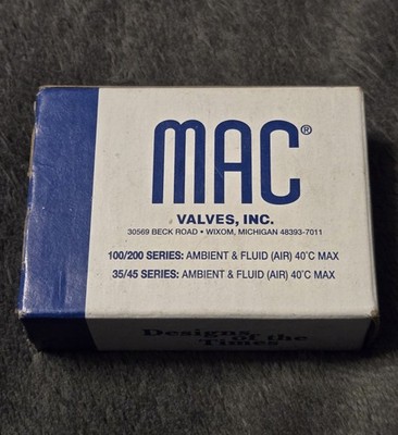 MAC Valves PME-111DAAG Pneumatic Solenoid Valve 120VAC 150 PSI New NOS
