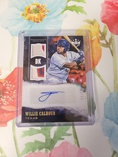 2018 Panini Diamond Kings Willie Calhoun Dual Jersey Auto/25 (RC) SP