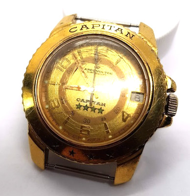 LEGENDARY RUSSIAN VINTAGE MENS WATCH VOSTOK CARDI CAPITAN MECHANICAL WORKING RAR