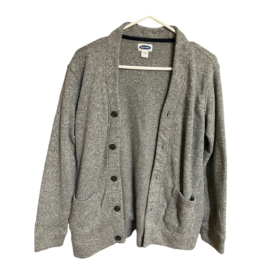 Кардиган Old Navy школьная форма для мальчиков 14/16 хаски вересковый серый - Изображение 2 из 4